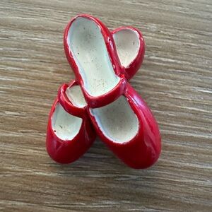 Vintage Red MaryJanes Brooch